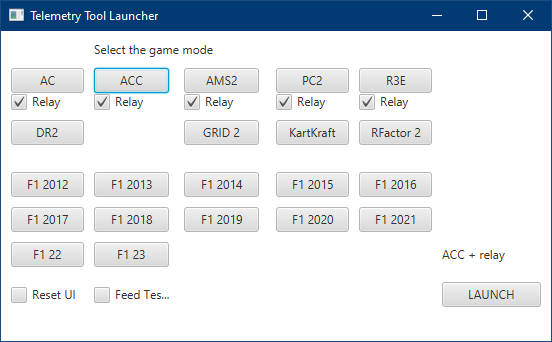 Launcher ACC